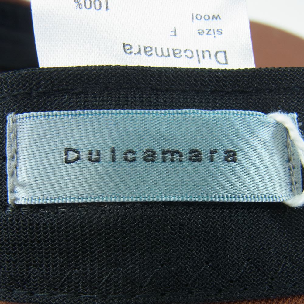 ドゥルカマラ 20SS D120-G109-P よそいき CAP-P サマー ウール ベースボール キャップ 帽子 ブラウン系 Red Brown F【新古品】【未使用】【中古】