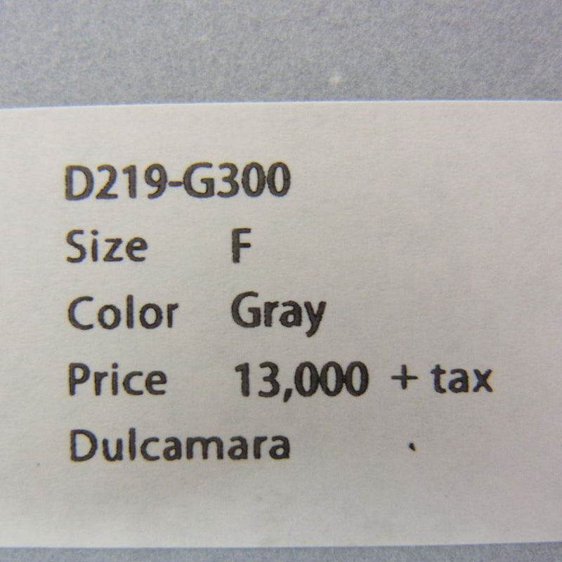 ドゥルカマラ D219-G300 ビッグ チェック ミックス ウール シャギー スヌード グレー系【美品】【中古】