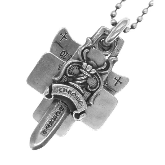 CHROME HEARTS クロムハーツ（原本無） 3 Trinkets Pendant スリー トリンケッツ ペンダント シルバー系【中古】