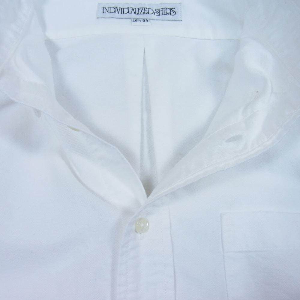 INDIVIDUALIZED SHIRTS インディビジュアライズドシャツ レガッタ ボタンダウン 長袖 シャツ ホワイト系 34【中古】