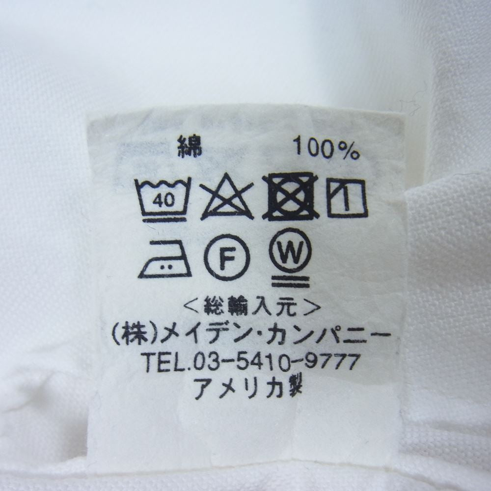 INDIVIDUALIZED SHIRTS インディビジュアライズドシャツ レガッタ ボタンダウン 長袖 シャツ ホワイト系 34【中古】