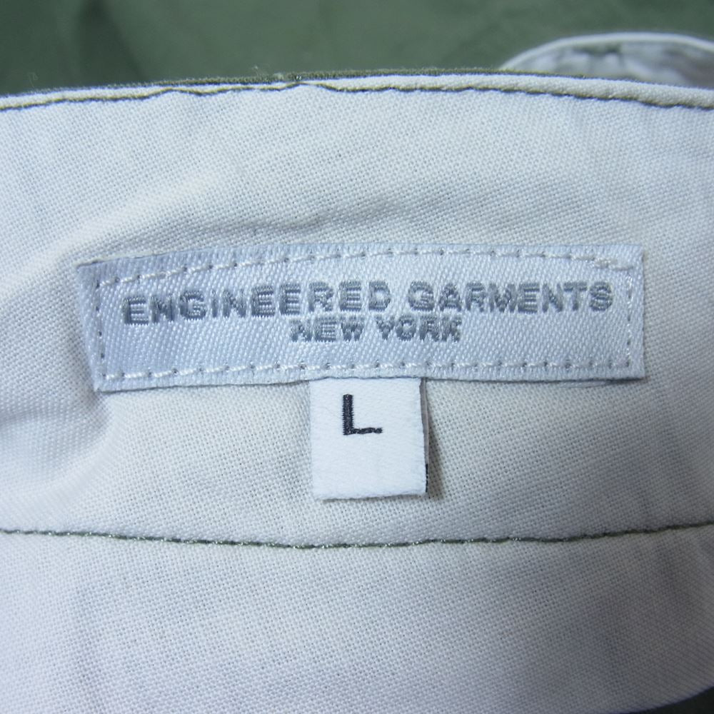 Engineered Garments エンジニアードガーメンツ リップストップ ファティーグ ショーツ ハーフパンツ カーキ系 L【中古】