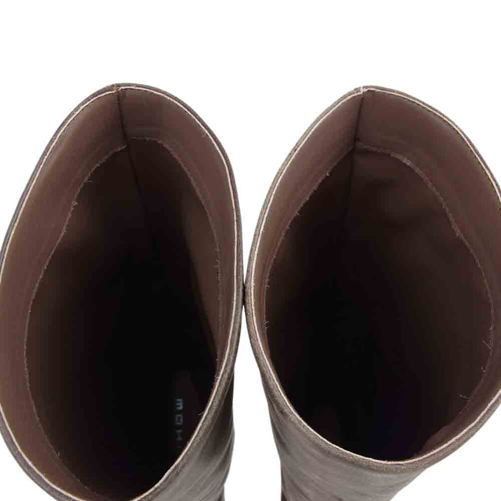 モヒ レザー ロングブーツ ブラウン系 36【中古】