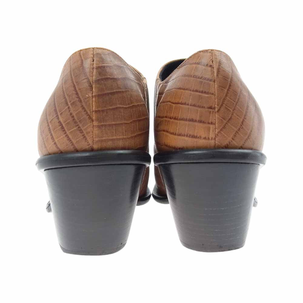 アンチショルド Naty-2 Candy Brown レザー ミュール ショートブーツ ブラウン系 36 23～23.5cm相当【中古】