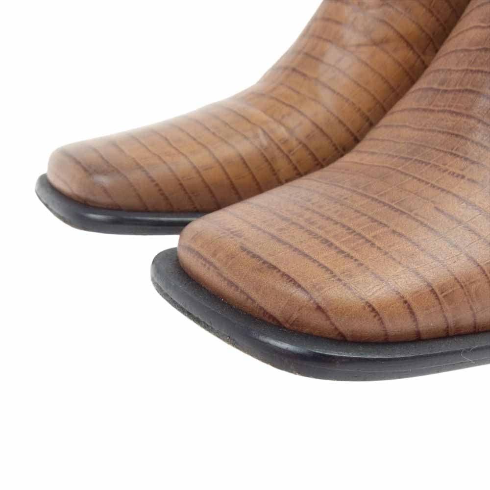 アンチショルド Naty-2 Candy Brown レザー ミュール ショートブーツ ブラウン系 36 23～23.5cm相当【中古】