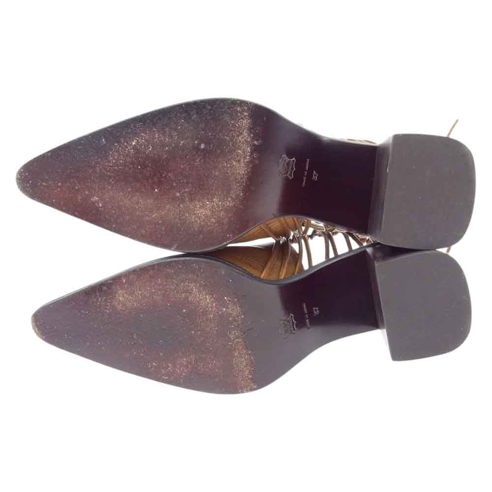 アンチショルド Klara Granola Brown レザー ミュール パンプス ブラウン系 37【中古】