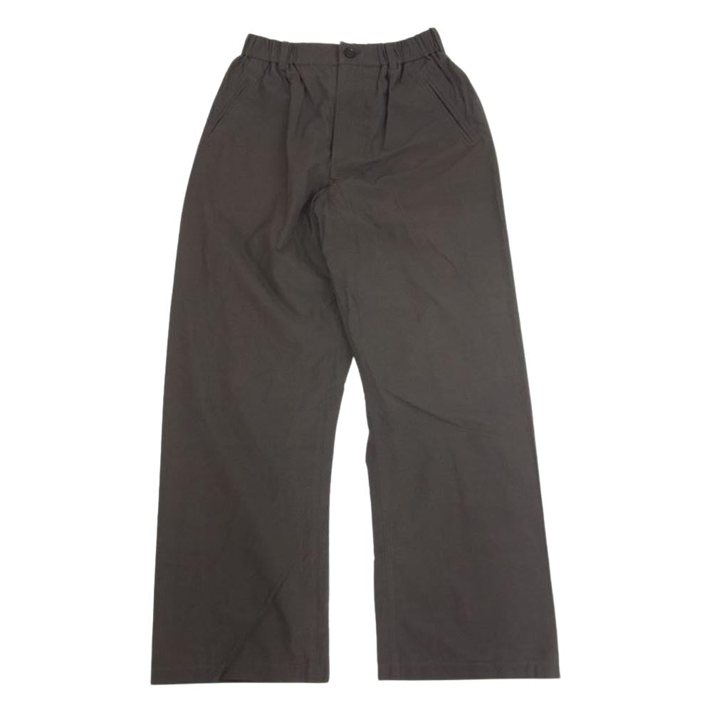 山内 ヤマウチ 19SS 19s61 ハイブリッド コットン サイドシーム フリー パンツ カーキ系 2【中古】