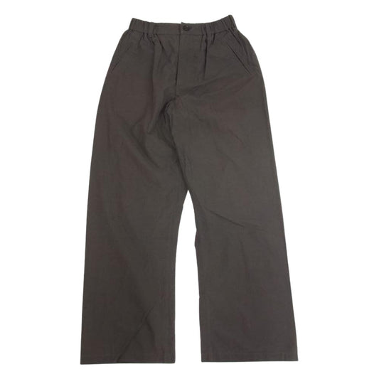 山内 ヤマウチ 19SS 19s61 ハイブリッド コットン サイドシーム フリー パンツ カーキ系 2【中古】