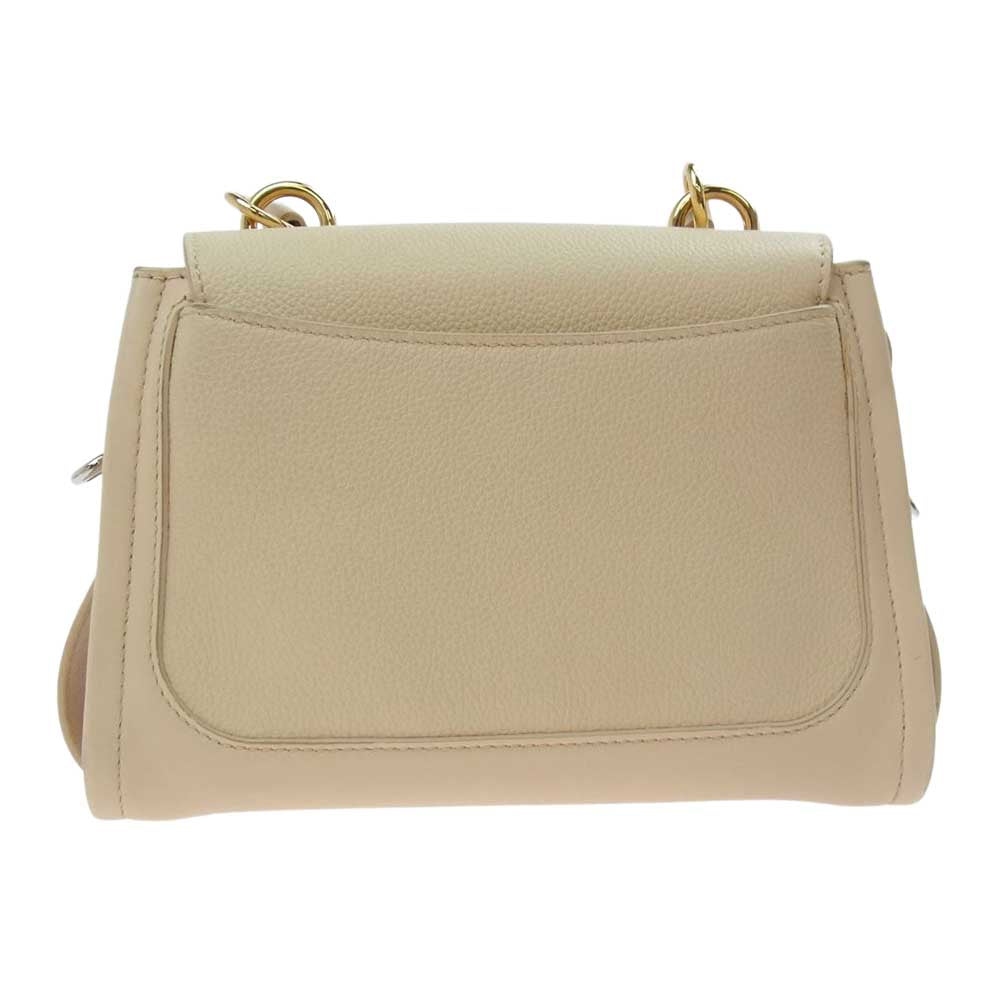 Chloe クロエ MINI TESS DAYBAG ミニ テス 2way ショルダー デイバッグ ベージュ系【中古】