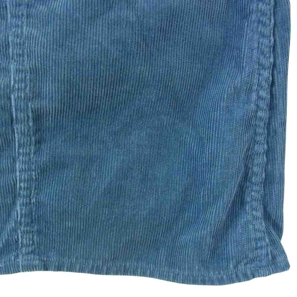orSlow オアスロウ コーデュロイ ワイド パンツ ブルー系 2【中古】