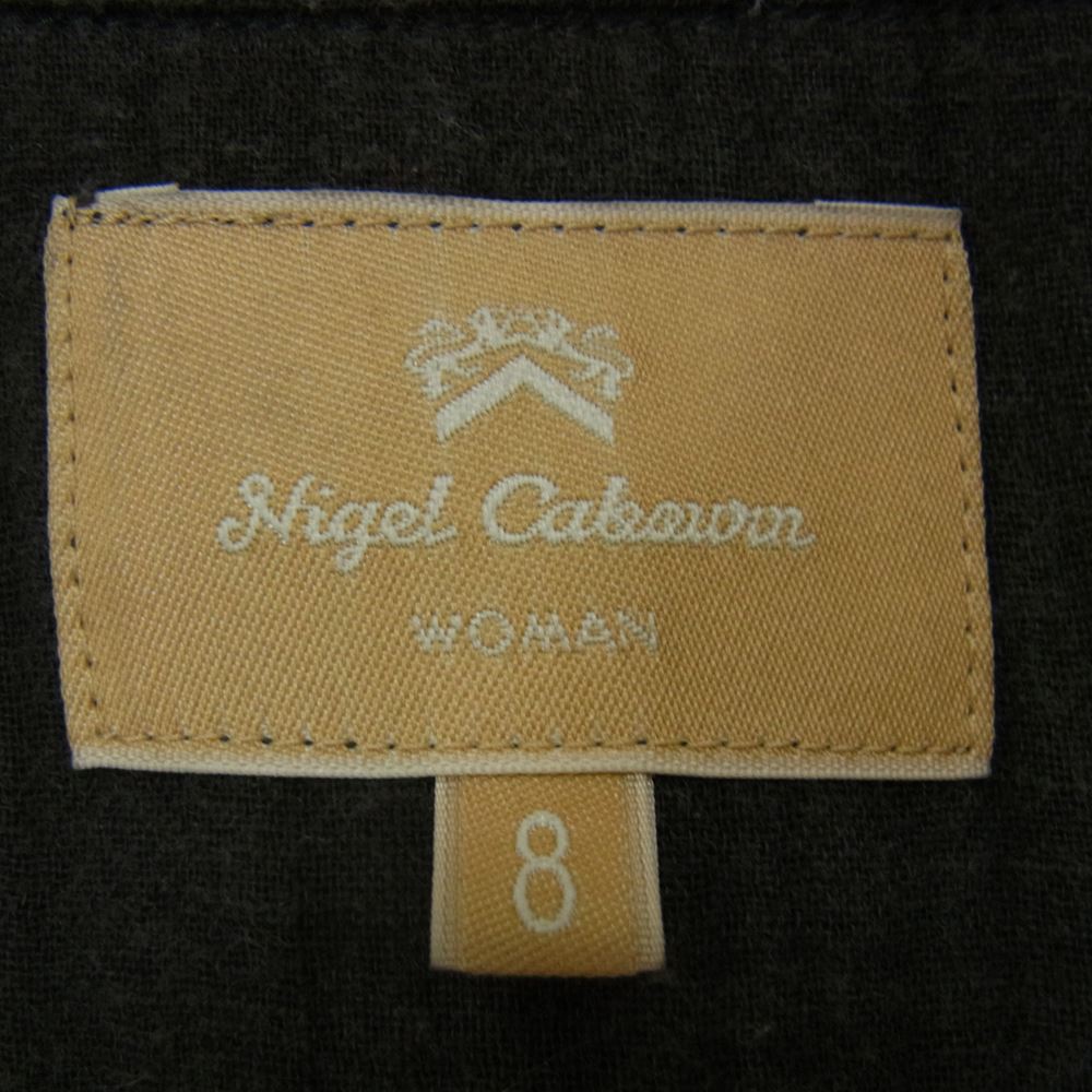 Nigel Cabourn ナイジェルケーボン WOMAN ウーマン mallory dress 加工 マロリー ドレス ワンピース チャコール系 8【中古】
