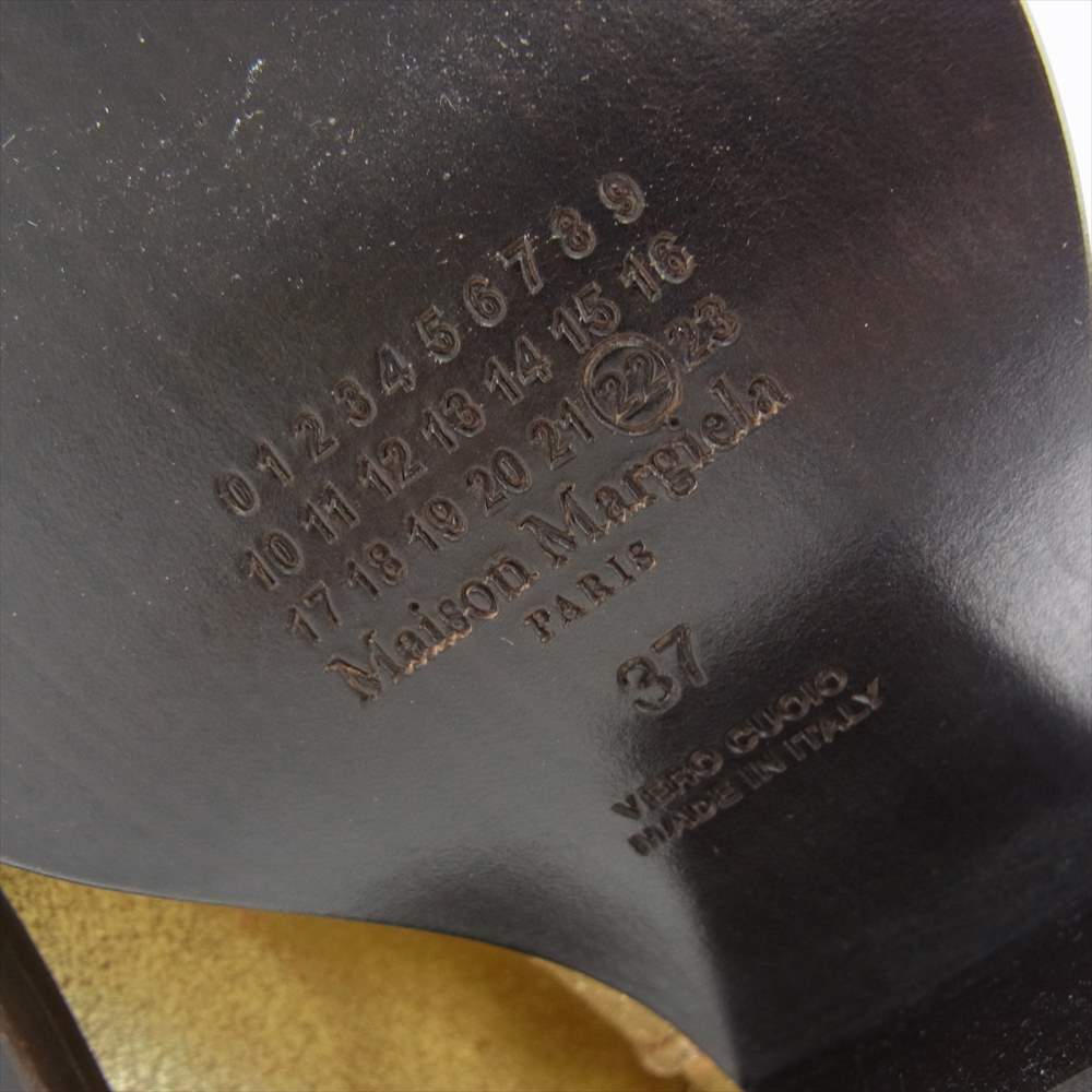 MAISON MARGIELA メゾンマルジェラ S39WU0102 ウエスタン カウボーイ ブーツ ゴールド系 37【美品】【中古】