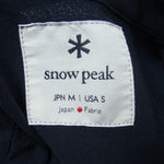 snowpeak スノーピーク SH-20SU109 Quick Dry Crepe Weave Soft Shirt クイック ドライ クレープ ソフト シャツ ブラック系 M【中古】