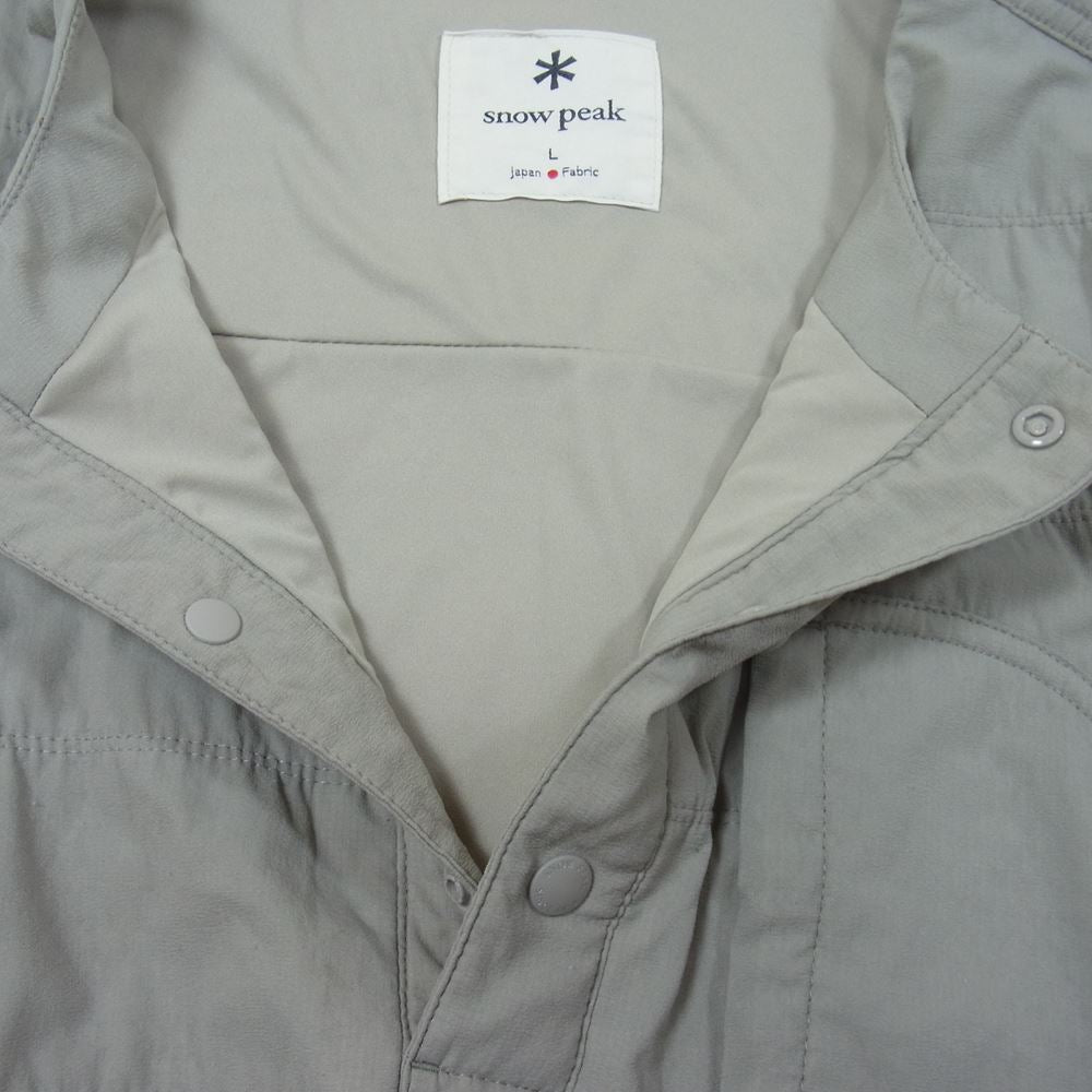 snowpeak スノーピーク SW-21SU005 Flexible Insulated Vest フレキシブル インサレーション ベスト グレー系 L【中古】