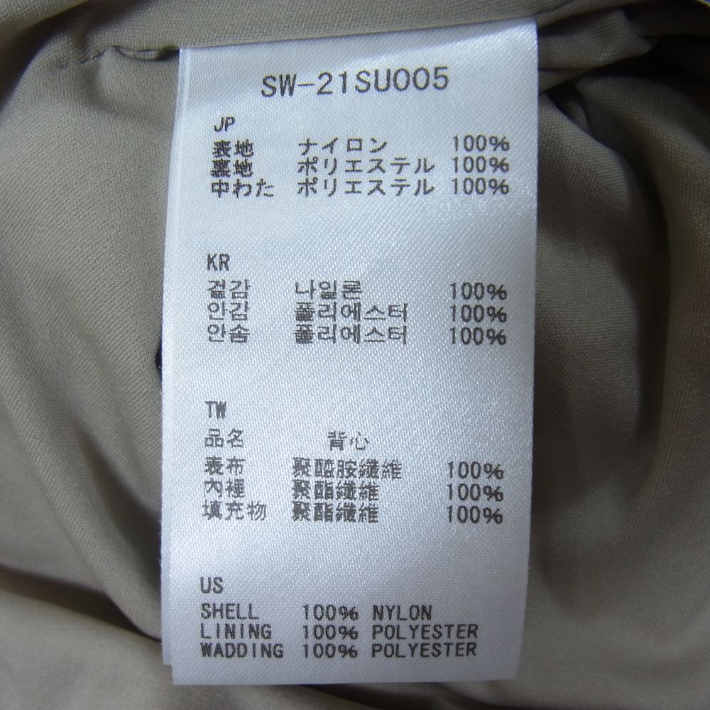 snowpeak スノーピーク SW-21SU005 Flexible Insulated Vest フレキシブル インサレーション ベスト グレー系 L【中古】
