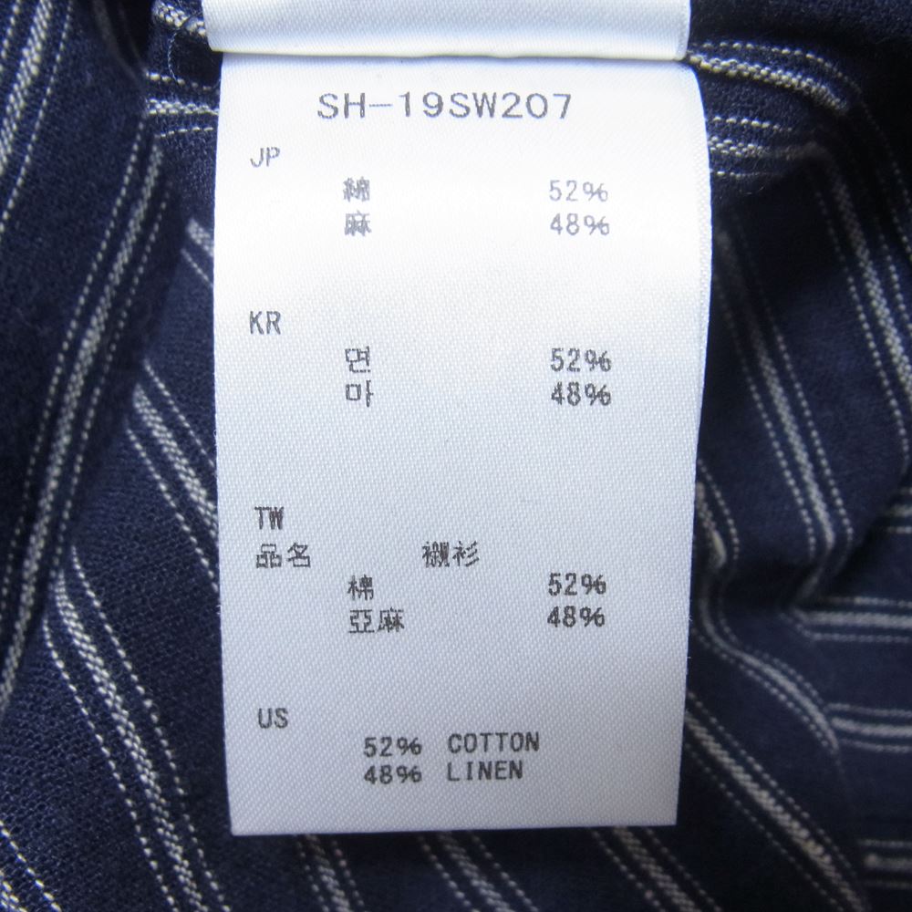 snowpeak スノーピーク SH-19SW207 ストライプ 半袖 ワンピース ダークネイビー系 M【中古】