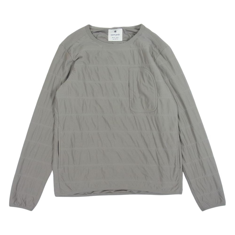 snowpeak スノーピーク SW-20SU002 Flexible Insulated Pullover フレキシブル インサレーション プルオーバー カーキグレー系 M【中古】
