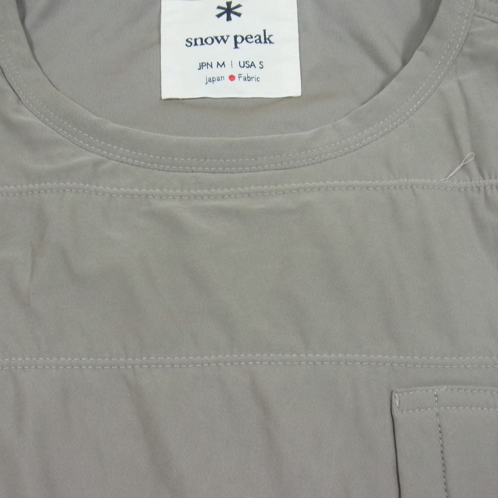 snowpeak スノーピーク SW-20SU002 Flexible Insulated Pullover フレキシブル インサレーション プルオーバー カーキグレー系 M【中古】