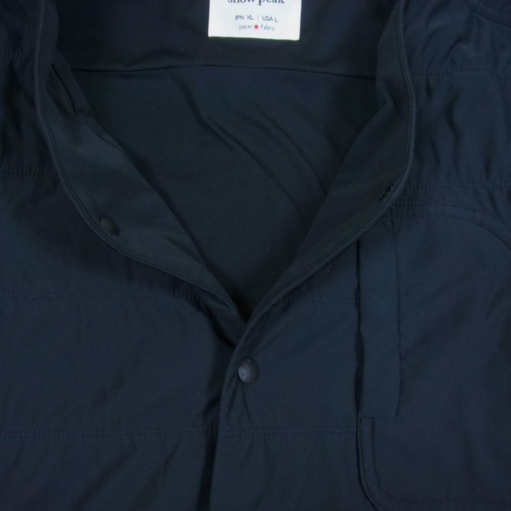 snowpeak スノーピーク SW-19SU001 Flexible Insulated Cardigan フレキシブル インサレーション カーディガン ジャケット ブラック系 XL【中古】
