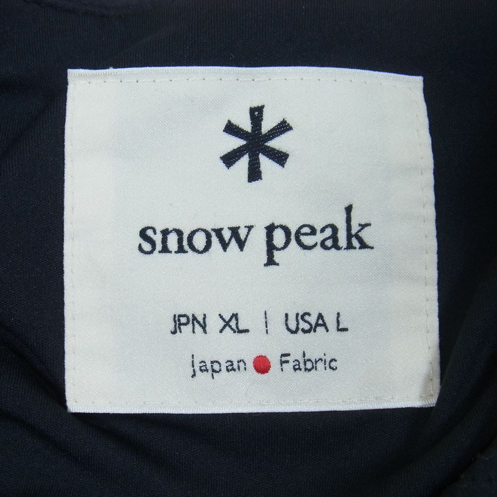 snowpeak スノーピーク SW-19SU001 Flexible Insulated Cardigan フレキシブル インサレーション カーディガン ジャケット ブラック系 XL【中古】
