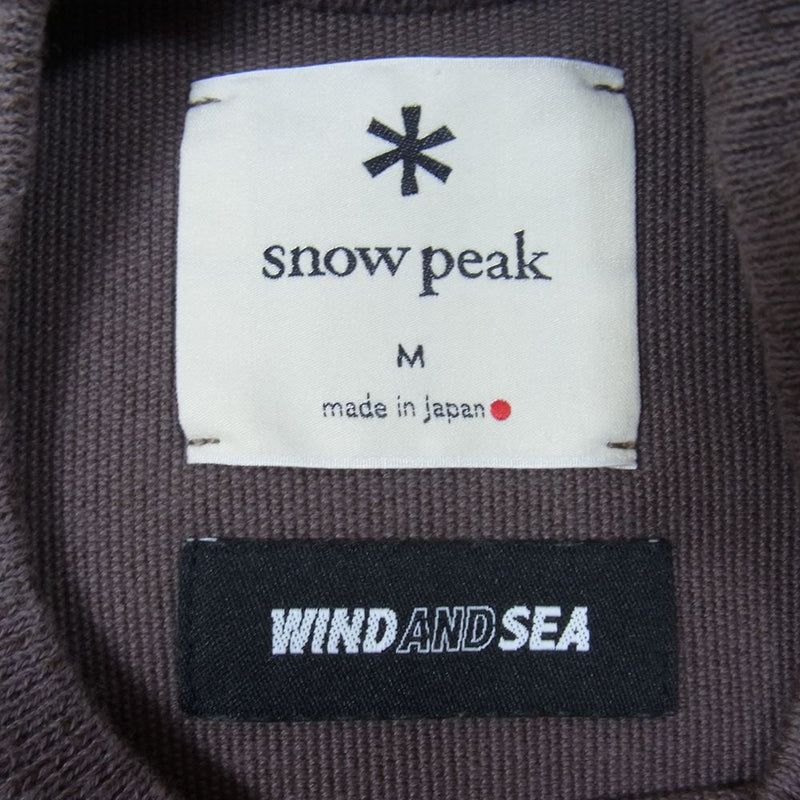 L  snow peak × WIND AND SEA Tシャツ　スノーピーク