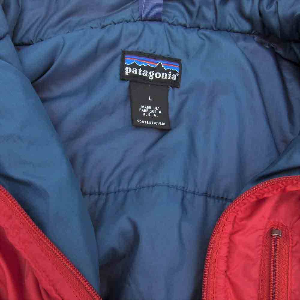 patagonia パタゴニア 99AW 84003 99年 USA製 Puffball Sweater パフボール セーター ダウン アノラック プルオーバー ジャケット レッド系 L【中古】