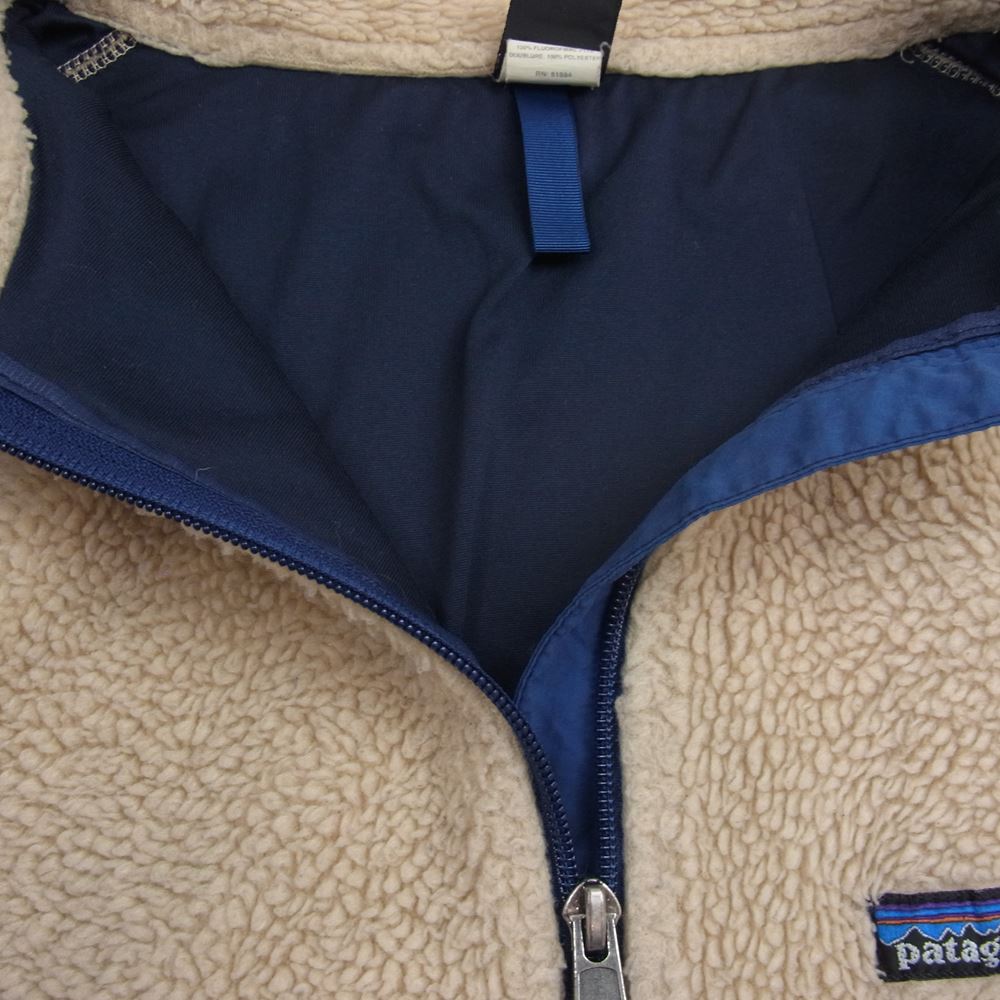 patagonia パタゴニア 90s USA製 PEF表記 Retro-X Vest レトロX フリース ベスト  ベージュ系 L【中古】