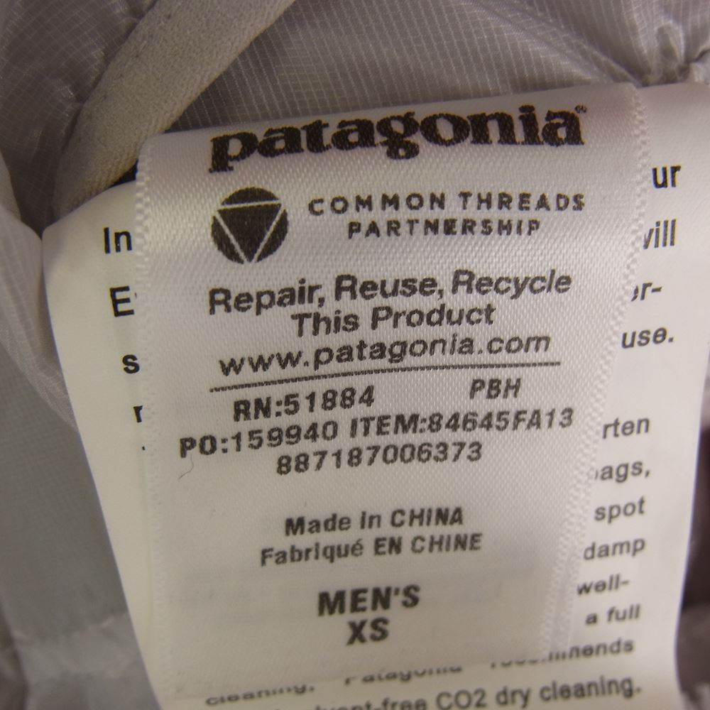 patagonia パタゴニア 13AW 84645 世界1000着限定 13年製 ENCAPSIL DOWN BELAY PARKA エンカプシル ダウン ビレイ パーカ ダウンジャケット オレンジ系 XS【美品】【中古】
