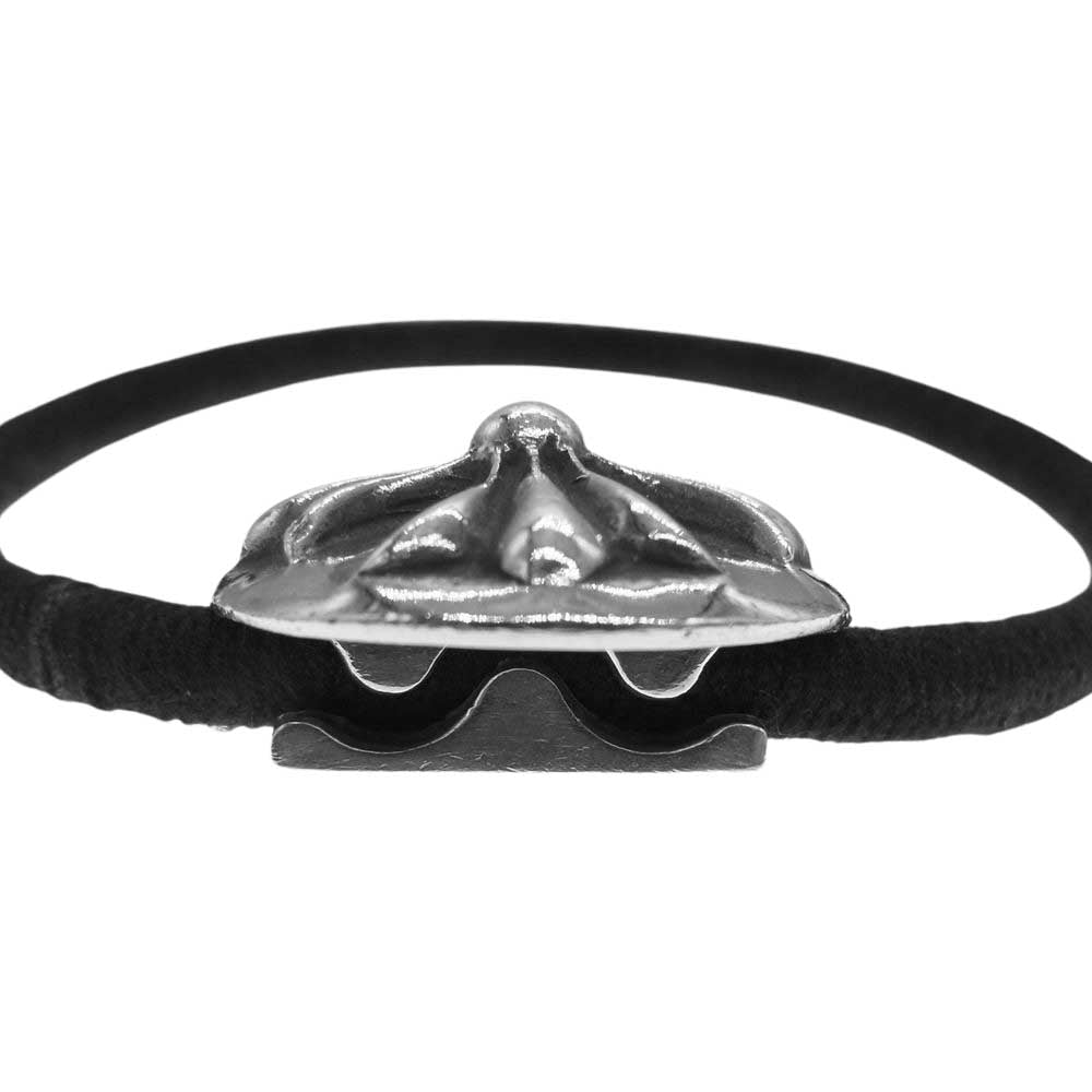 CHROME HEARTS クロムハーツ（原本有） HAIRBAND2 CRSBALL クロスボール コンチョ ヘアゴム シルバー系【中古】