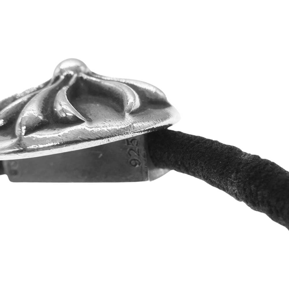 CHROME HEARTS クロムハーツ（原本有） HAIRBAND2 CRSBALL クロスボール コンチョ ヘアゴム シルバー系【中古】