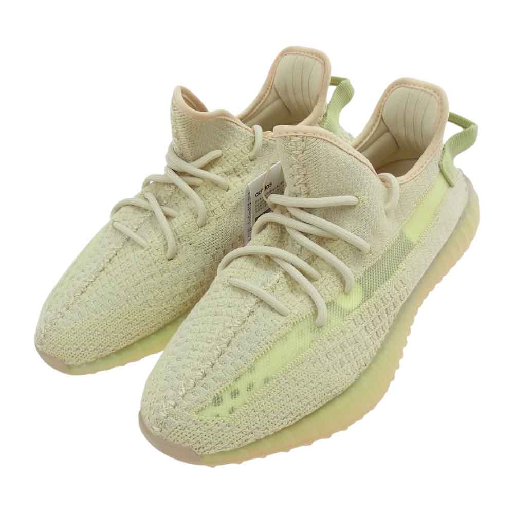 adidas アディダス FX9028 YEEZY BOOST 350 V2 FLAX イージーブースト フラックス ローカットスニーカー アイボリー系 26.5cm【新古品】【未使用】【中古】
