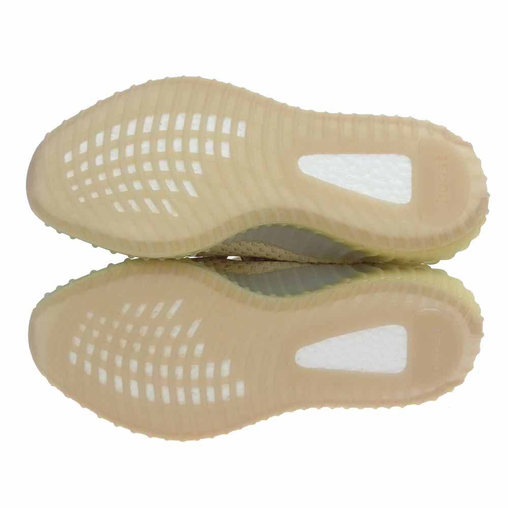 adidas アディダス FX9028 YEEZY BOOST 350 V2 FLAX イージーブースト フラックス ローカットスニーカー アイボリー系 26.5cm【新古品】【未使用】【中古】