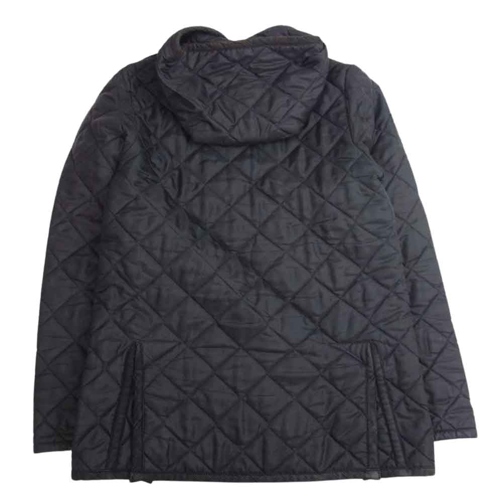 LAVENHAM ラベンハム CRAYDON クレイドン キルティング フード ジャケット ブラック系 36【中古】
