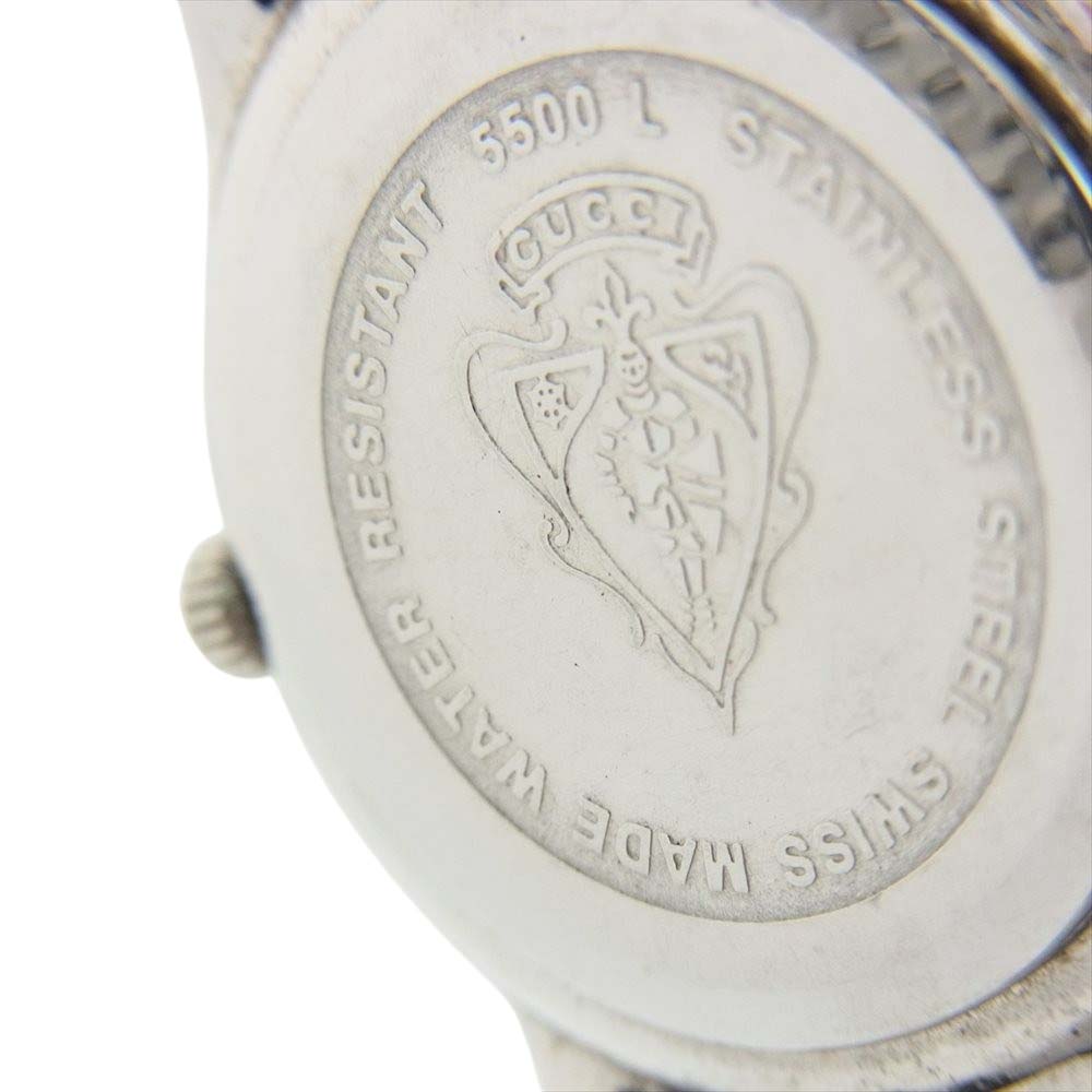 GUCCI グッチ 5500L ラウンドフェイス ウォッチ 腕時計 シルバー系【中古】