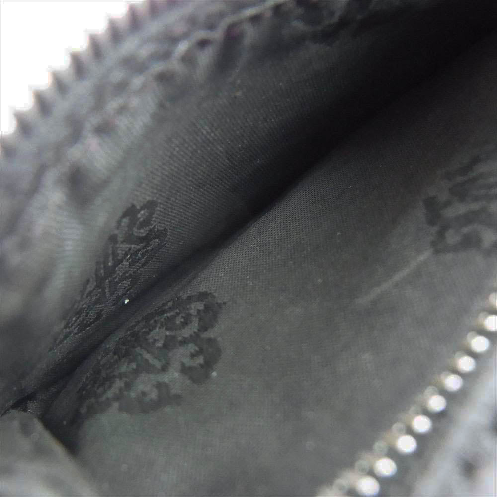 CHROME HEARTS クロムハーツ（原本有） 1SNAP 1スナップ CH クロスボールボタン レザー ウォレット ブラック系【中古】