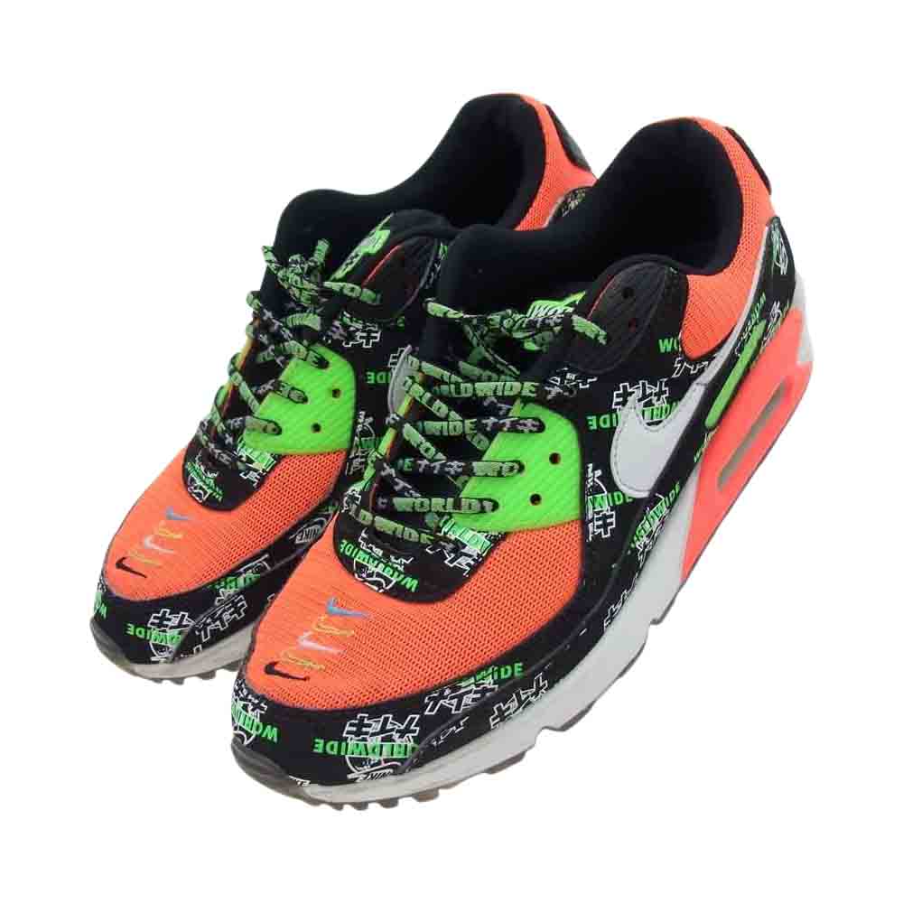 NIKE ナイキ DA1342-013 WMNS WORLD WIDE PACK AIR MAX 90 SE BLACK KATAKANA ウィメンズ ワールドワイドパック エアマックス カタカナ スニーカー マルチカラー系 US 11【中古】