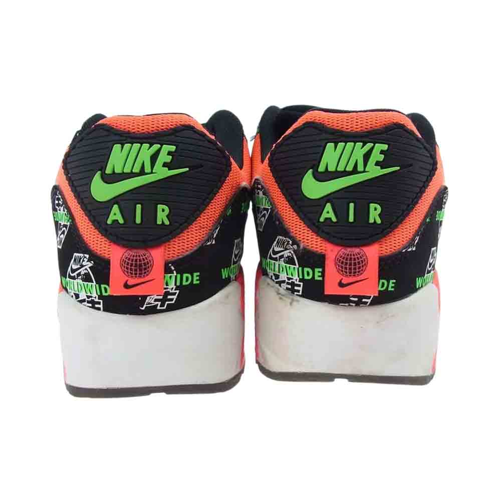 NIKE ナイキ DA1342-013 WMNS WORLD WIDE PACK AIR MAX 90 SE BLACK KATAKANA ウィメンズ ワールドワイドパック エアマックス カタカナ スニーカー マルチカラー系 US 11【中古】