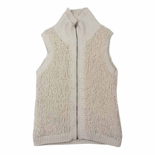 theory セオリー 03-032746 LUXE リュクス ウール ニット ベスト ベージュ系 38【中古】