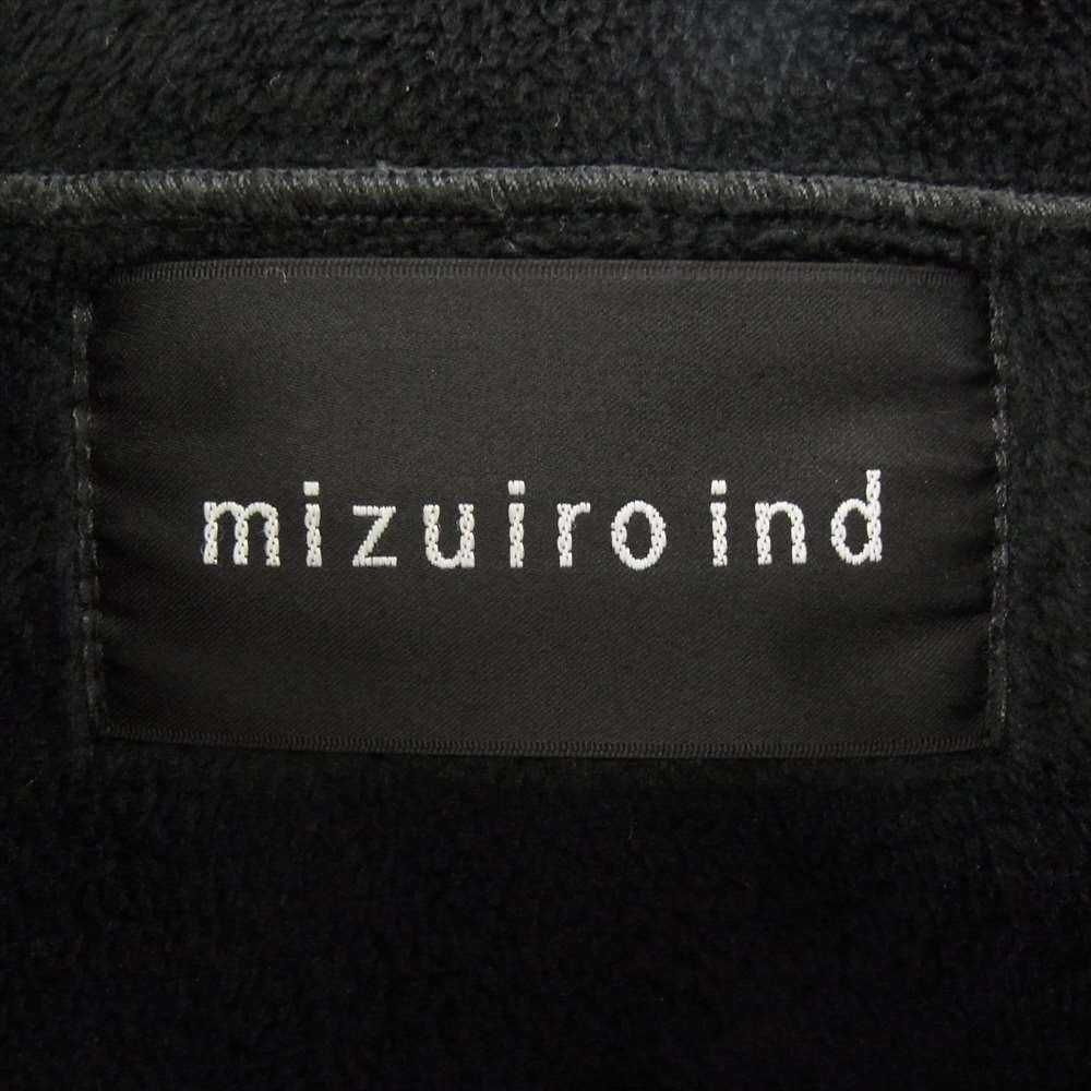 ミズイロインド フーデッド ウール コート ダークグレー系【中古】