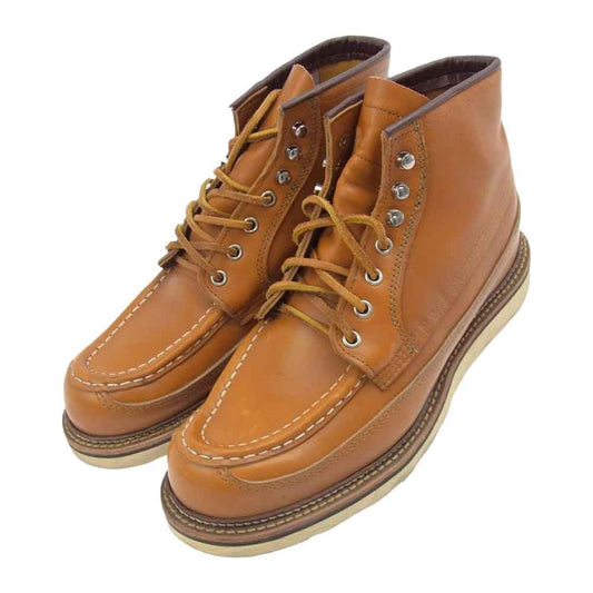 RED WING レッドウィング 9850 犬タグ カヌー モック ゴールドラセットセコイア ワークブーツ ライトブラウン系 27cm【中古】
