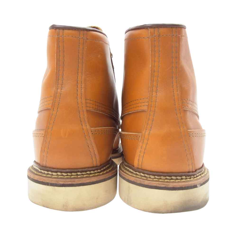 RED WING レッドウィング 9850 犬タグ カヌー モック ゴールドラセットセコイア ワークブーツ ライトブラウン系 27cm【中古】