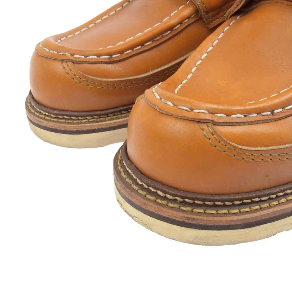 RED WING レッドウィング 9850 犬タグ カヌー モック ゴールドラセットセコイア ワークブーツ ライトブラウン系 27cm【中古】