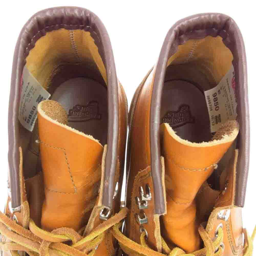 RED WING レッドウィング 9850 犬タグ カヌー モック ゴールドラセットセコイア ワークブーツ ライトブラウン系 27cm【中古】