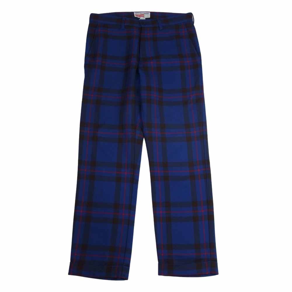 Supreme シュプリーム 15AW  × COMME des GARCONS SHIRT コムデギャルソンシャツ Lochcarron of Scotland tartan ロキャロン スコットランド タータン チェック パンツ ブルー系 30【中古】