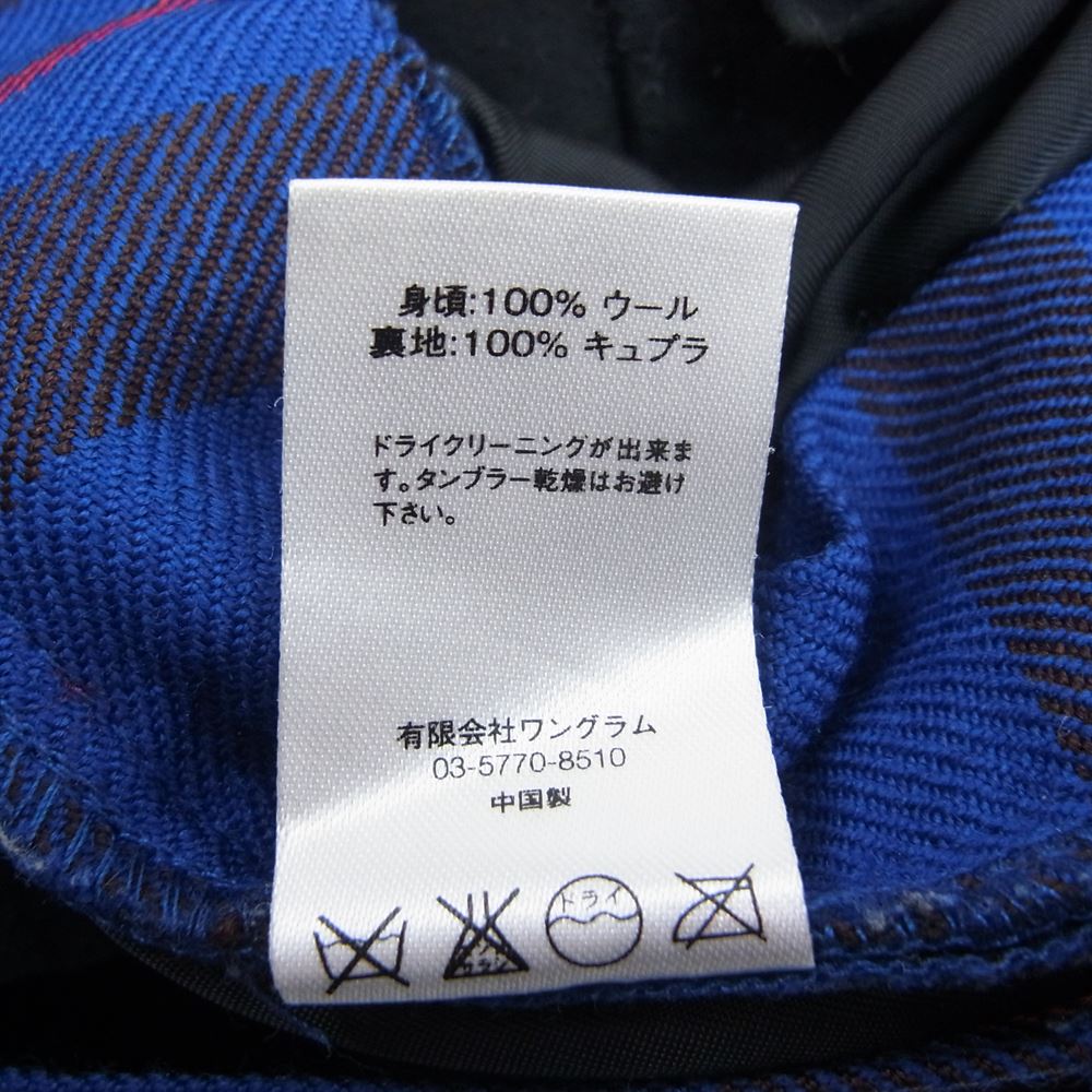 Supreme シュプリーム 15AW  × COMME des GARCONS SHIRT コムデギャルソンシャツ Lochcarron of Scotland tartan ロキャロン スコットランド タータン チェック パンツ ブルー系 30【中古】