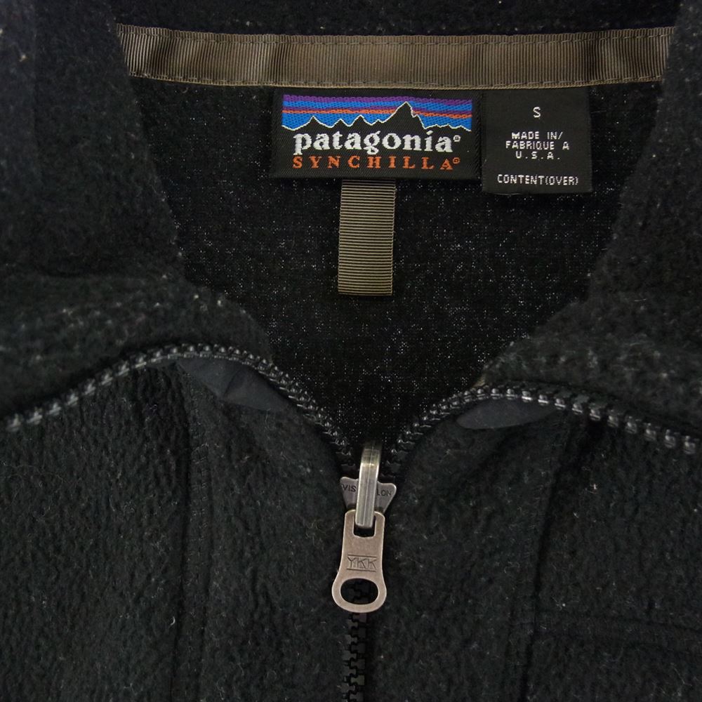 patagonia パタゴニア 25391  SYNCHILLA シンチラ フリース ジャケット ブラック系 S【中古】