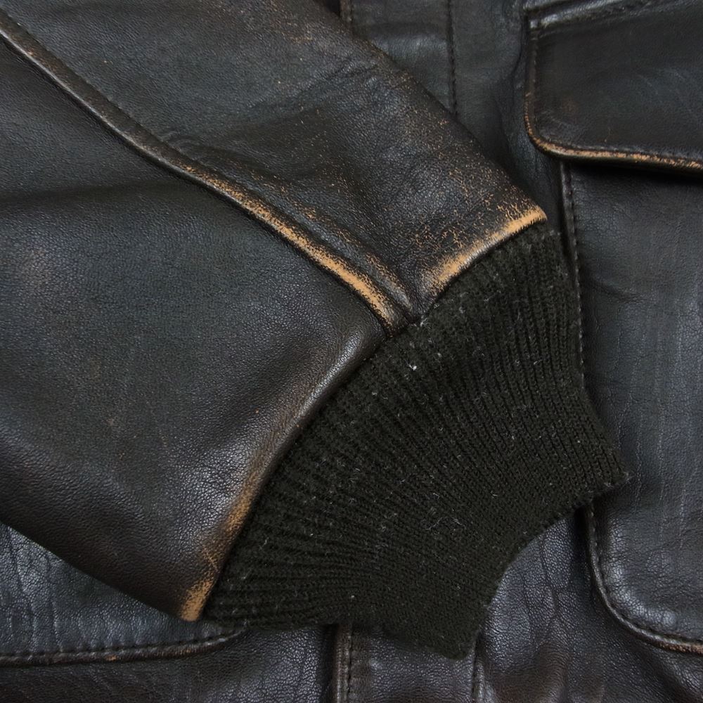 AVIREX アヴィレックス 　30-1415　 A-2 SACK TIME LADY バックプリント フライトジャケット ミリタリー ジャケット ブラウン系 M【中古】