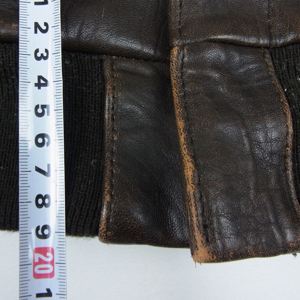 AVIREX アヴィレックス 　30-1415　 A-2 SACK TIME LADY バックプリント フライトジャケット ミリタリー ジャケット ブラウン系 M【中古】