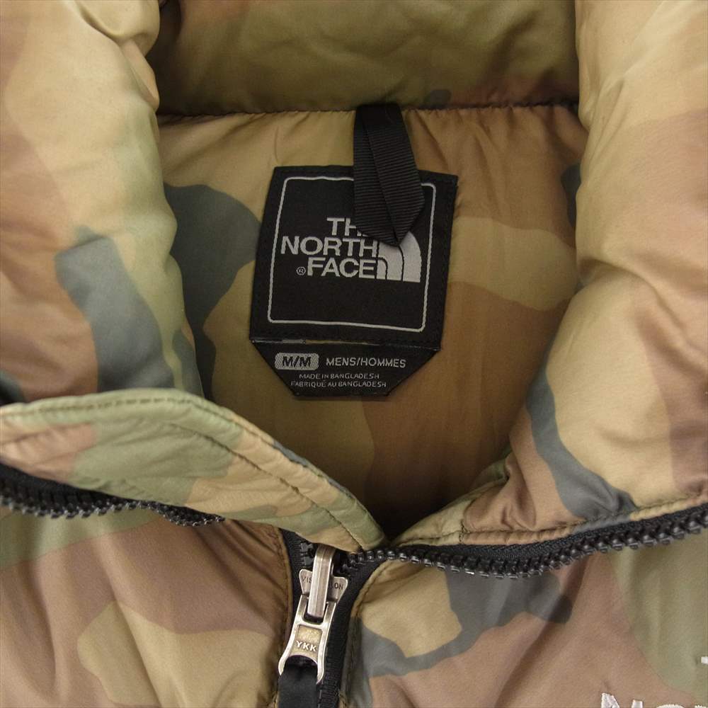 THE NORTH FACE ノースフェイス ND01587 NUPTSE VEST ヌプシベスト 700フィル ダウン アウター カーキ ウッドランドカモ 迷彩 カーキ系 M【中古】