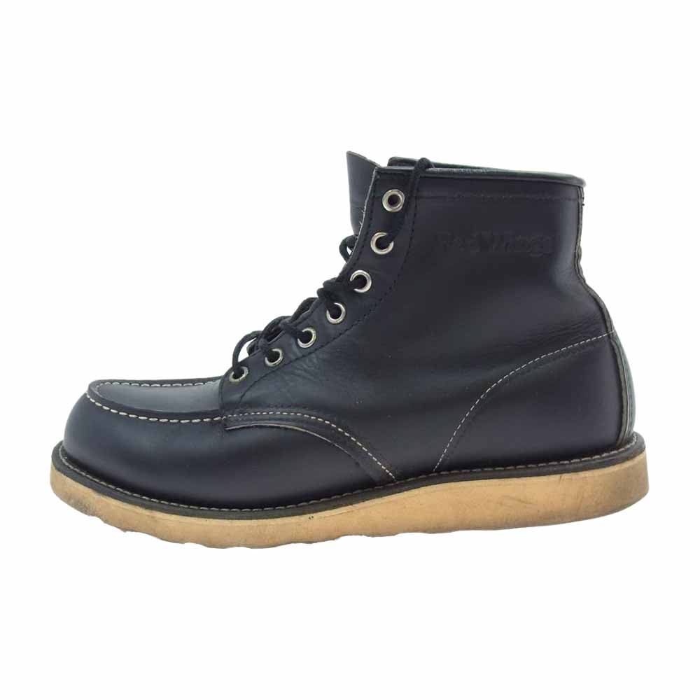 RED WING レッドウィング 8130 Irish Setter アイリッシュセッター モックトゥ Uチップ 7HOLE 羽タグ ブラック系【中古】